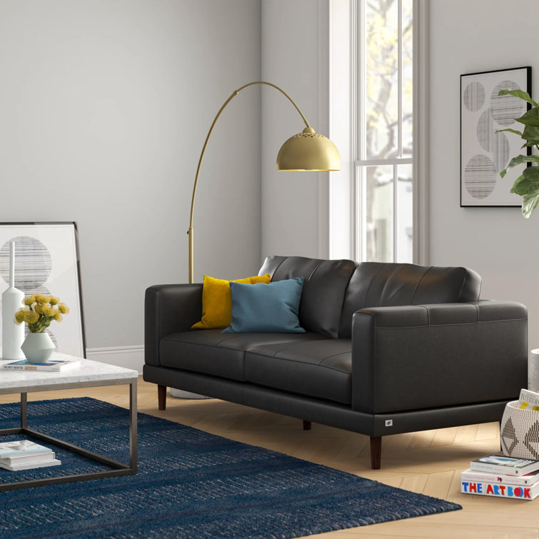 Mercury Row® Fulks 84'' Leather Sofa & Reviews Wayfair